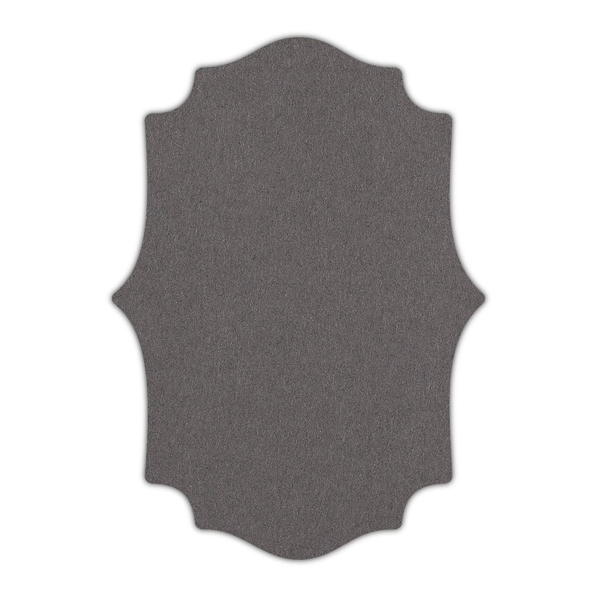 CMYK Print on Dark Grey Cardstock | Shape P10 | 2.5" x 3.5"