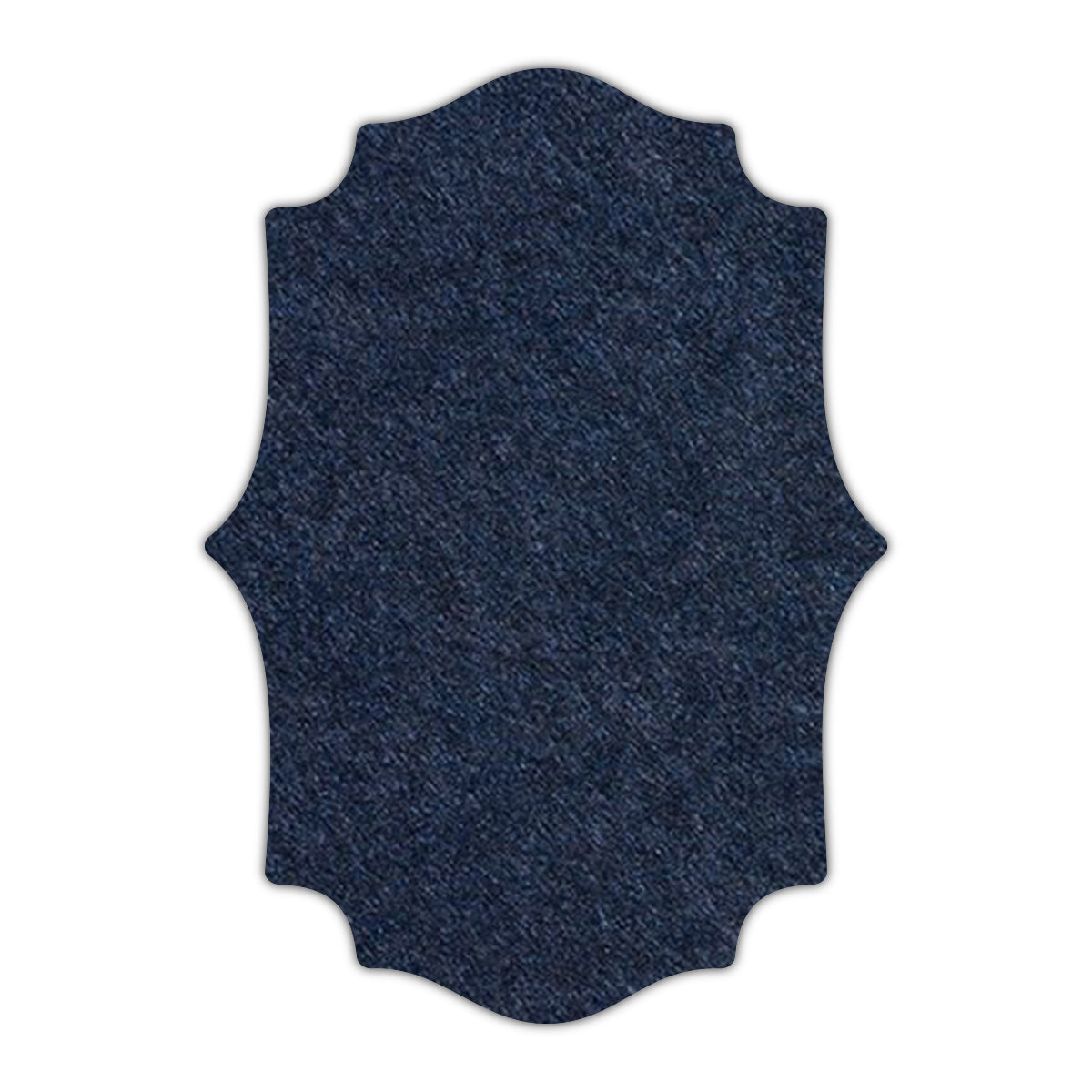CMYK Print on Dark Navy Blue Cardstock | Shape P10 | 2" x 3.5"