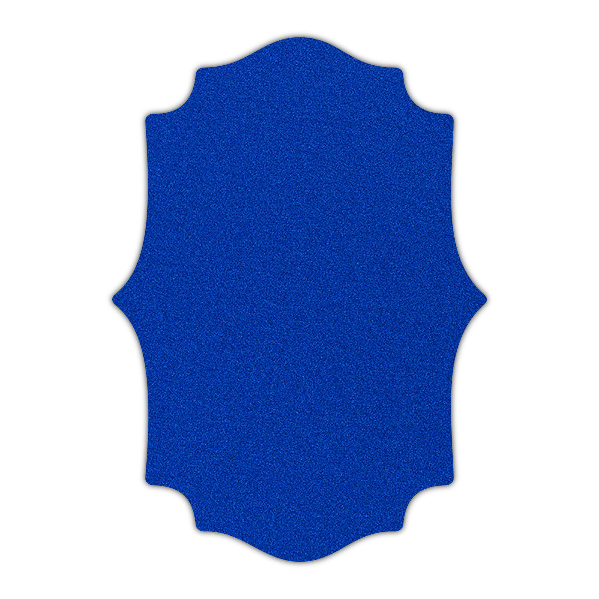 CMYK Print on Shimmer Electric Blue Cardstock | Shape P10 | 2.5" x 3.5"