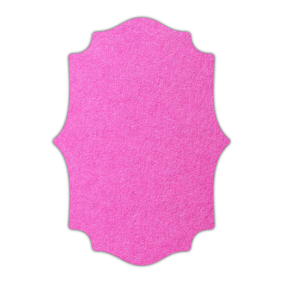 CMYK Print on Fuchsia Pink Cardstock | Shape P10 | 8" x 10"