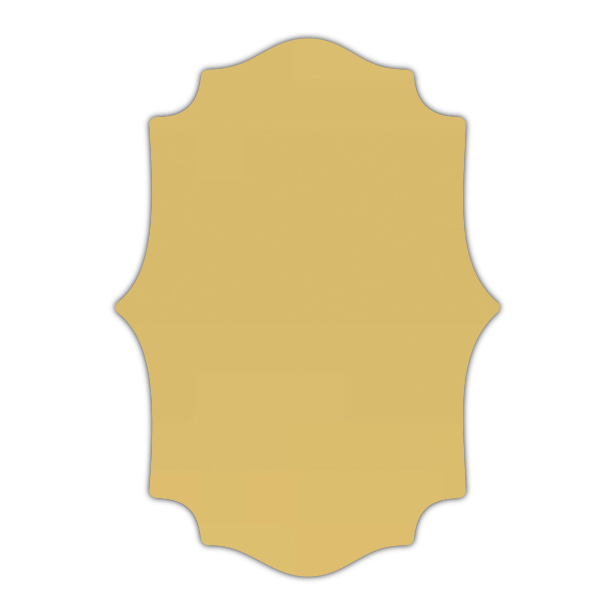 CMYK Print on Shimmer Gold Cardstock | Shape P10 | 8.5" x 11"