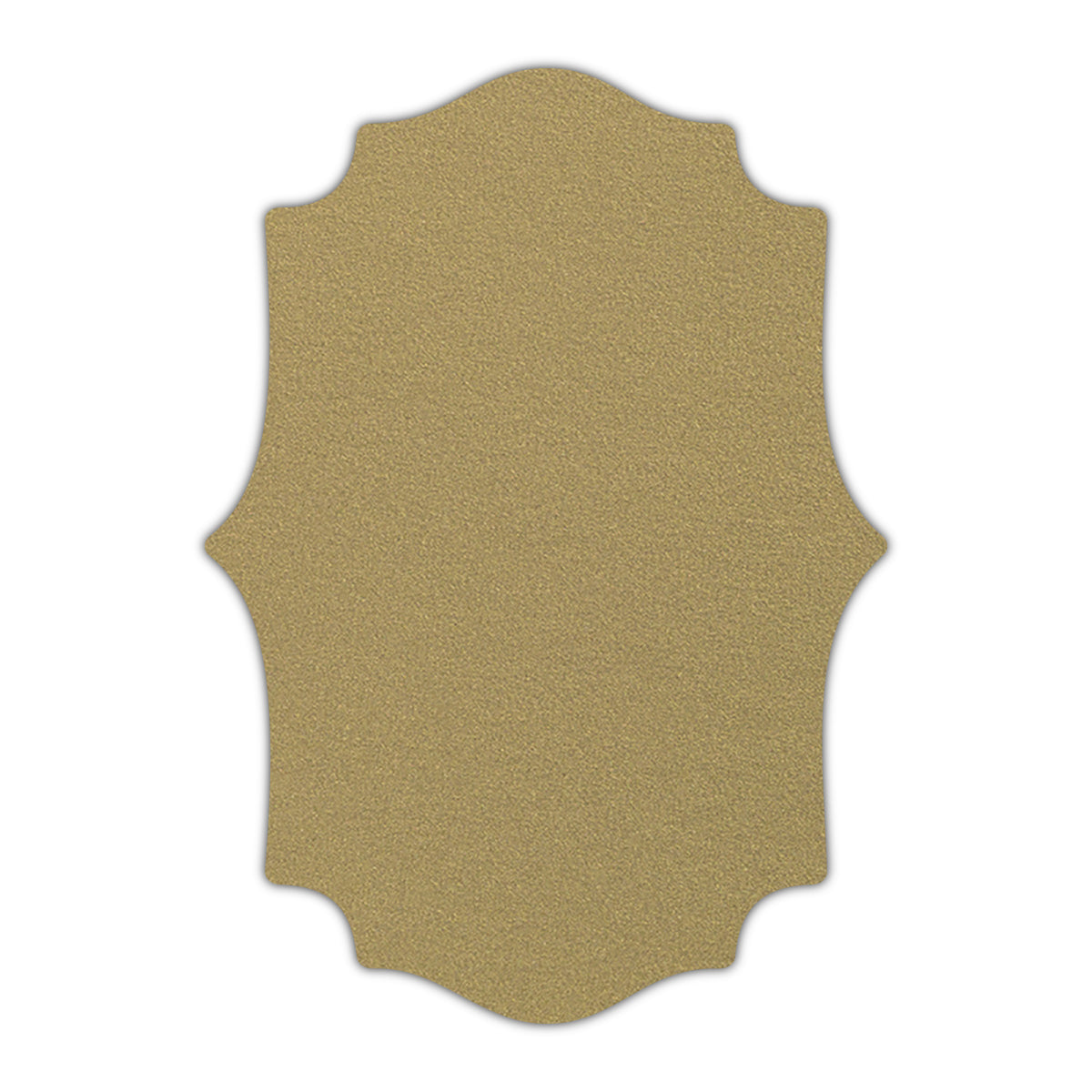 CMYK Print on Shimmer Gold Leaf Cardstock | Shape P10 | 6" x 9"