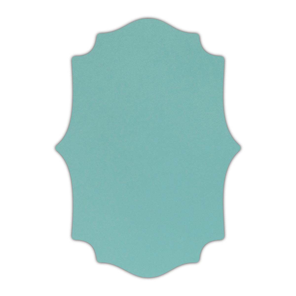 CMYK Print on Shimmer Lagoon Cardstock | Shape P10 | 4.25" x 5.5"