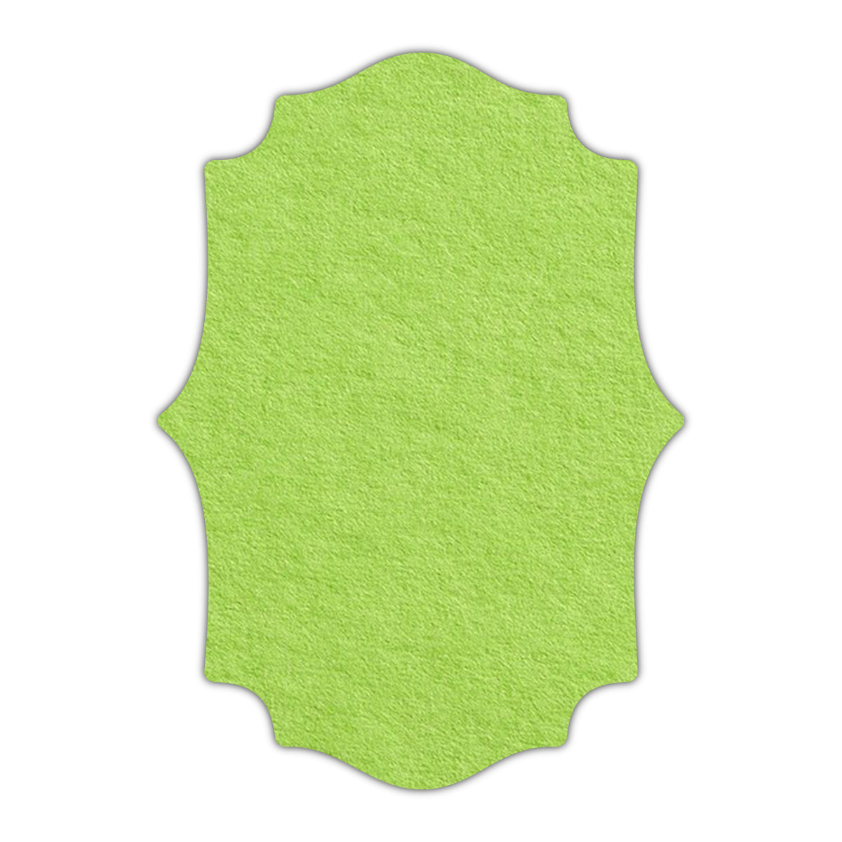 CMYK Print on Leaf Green Cardstock | Shape P10 | 4.25" x 5.5"
