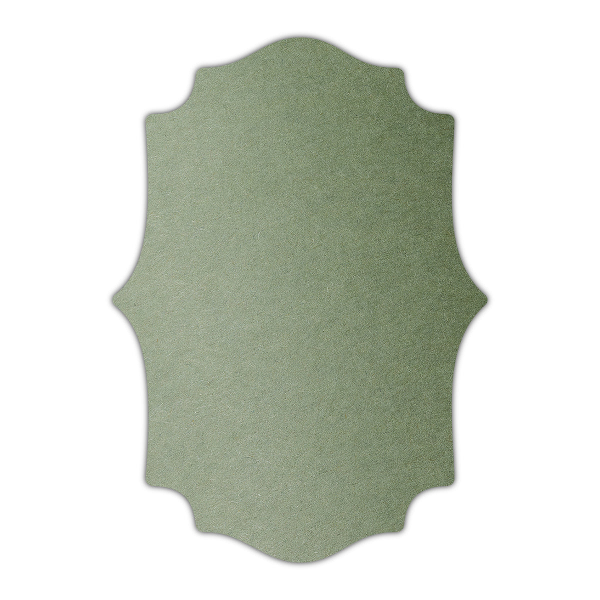 CMYK Print on Mid Green Cardstock | Shape P10 | 8" x 10"