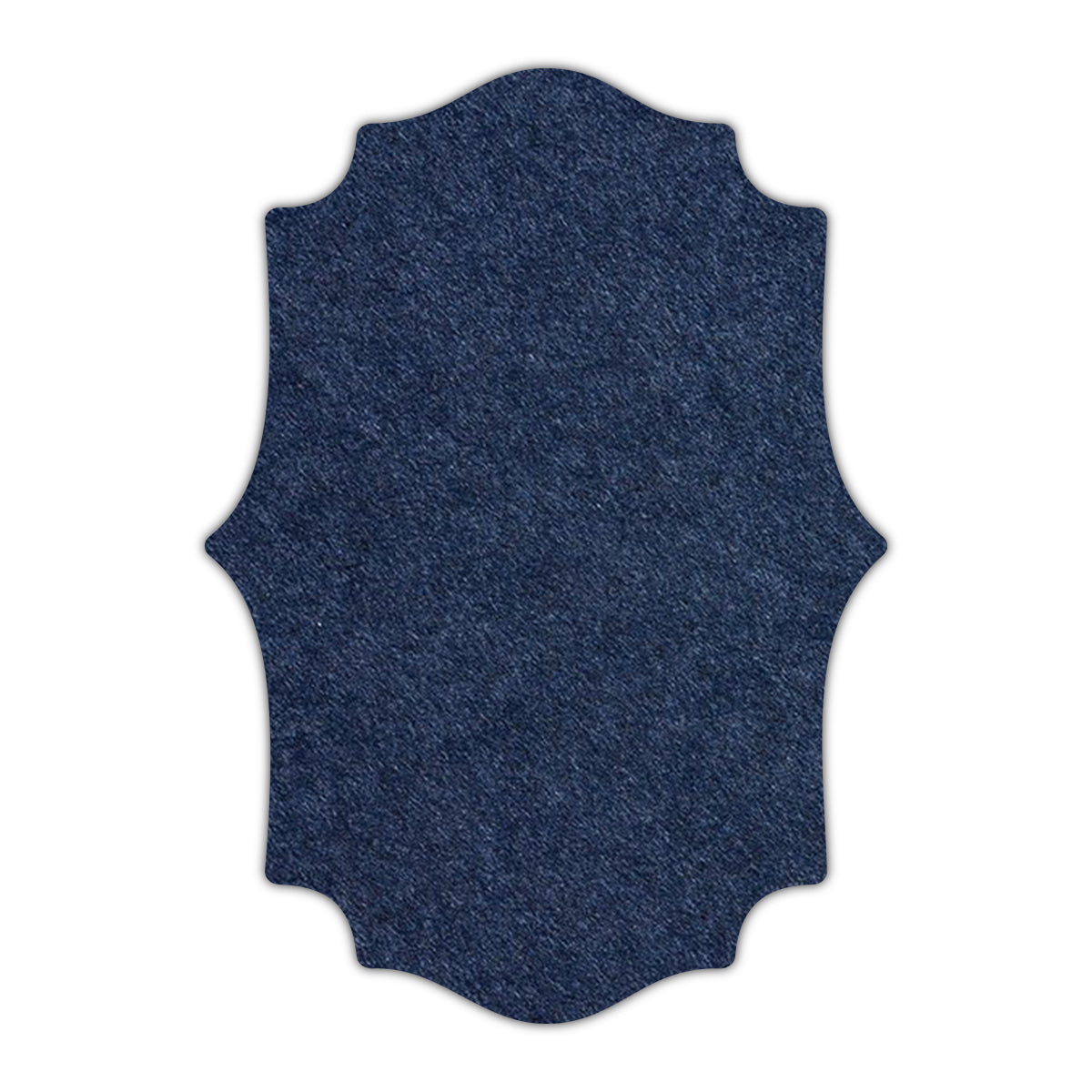 CMYK Print on Midnight Blue Cardstock | Shape P10 | 3" x 4"