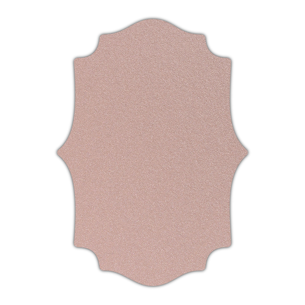 CMYK Print on Shimmer Nude Cardstock | Shape P10 | 3" x 5"