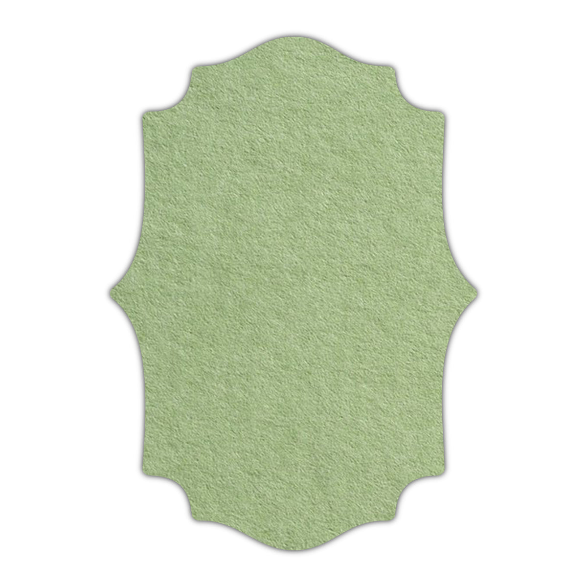 CMYK Print on Olive Green Cardstock | Shape P10 | 11" x 14"