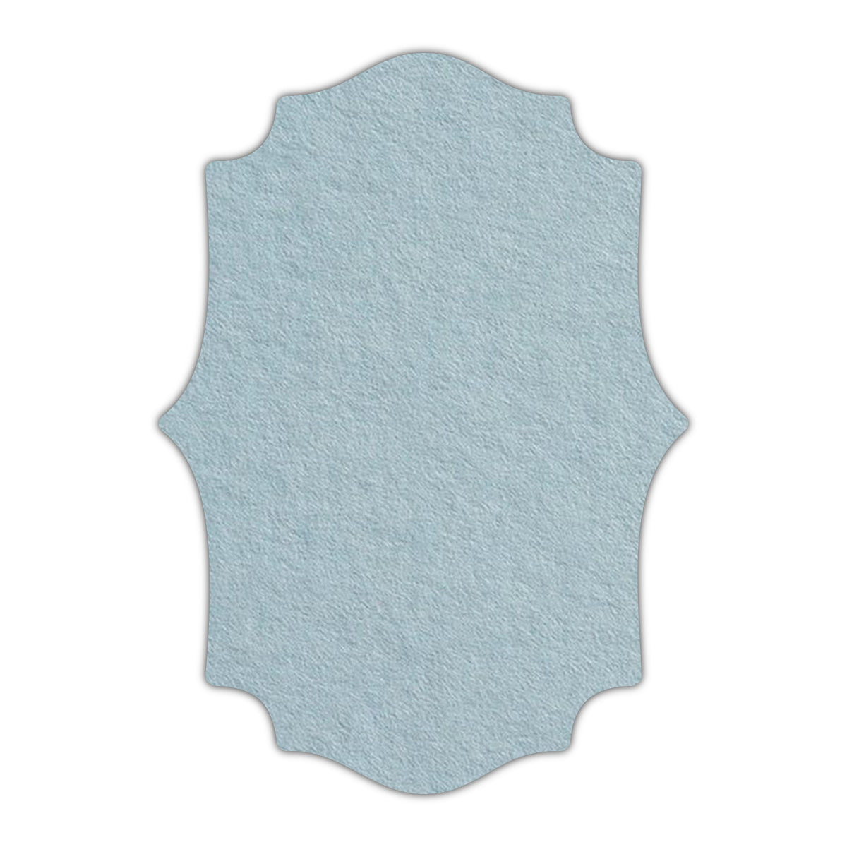 CMYK Print on Placid Blue Cardstock | Shape P10 | 8.5" x 11"