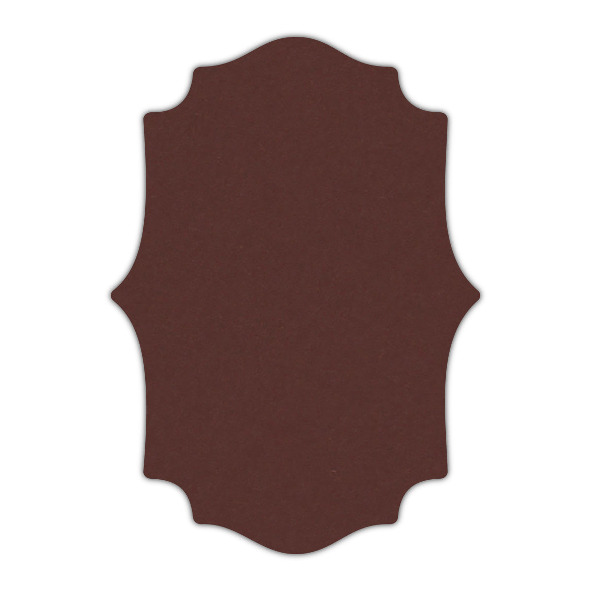 CMYK Print on Port Wine Cardstock | Shape P10 | 8.5" x 11"