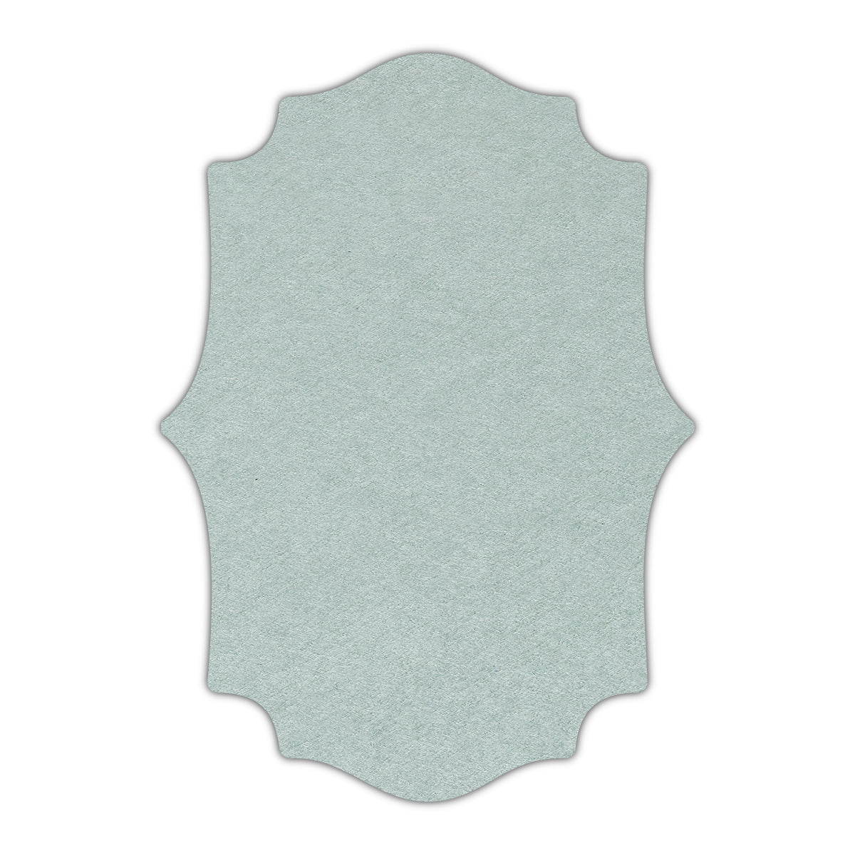 CMYK Print on Powder Green Cardstock | Shape P10 | 2.5" x 3.5"