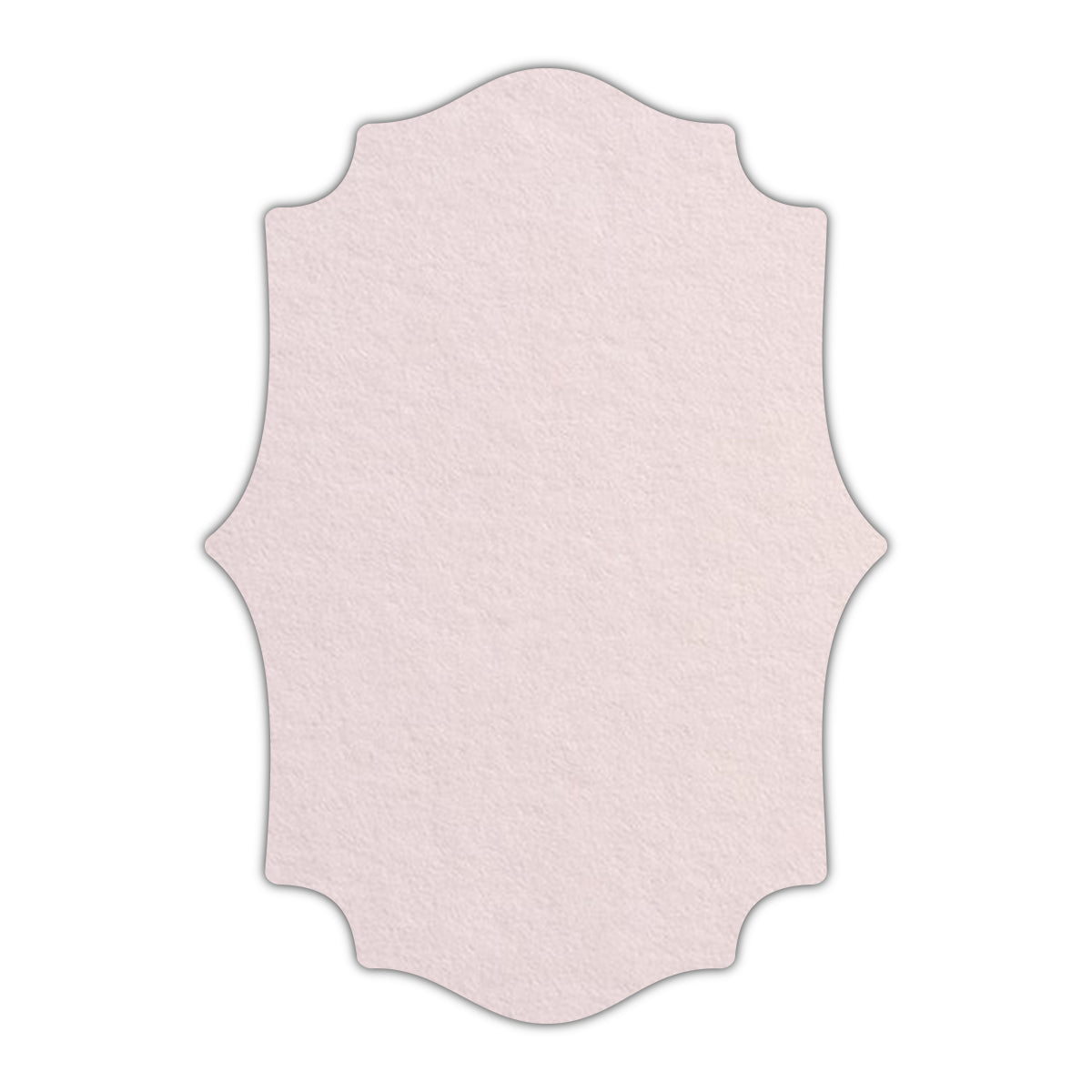 CMYK Print on Powder Pink Cardstock | Shape P10 | 6" x 9"