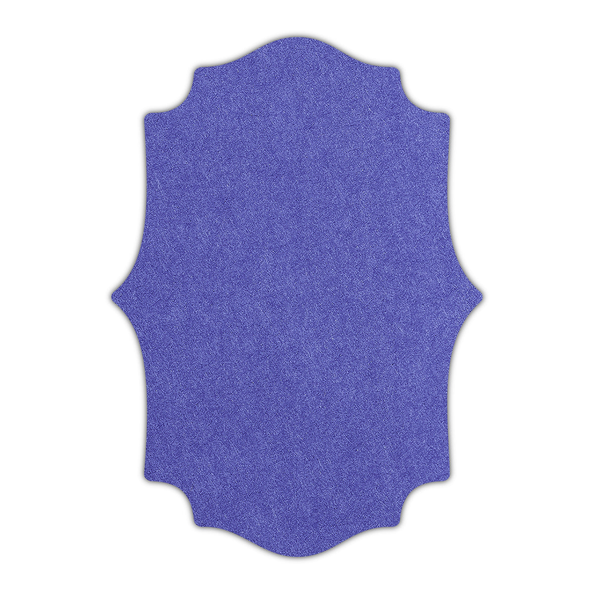 CMYK Print on Royal Blue Cardstock | Shape P10 | 5" x 7"