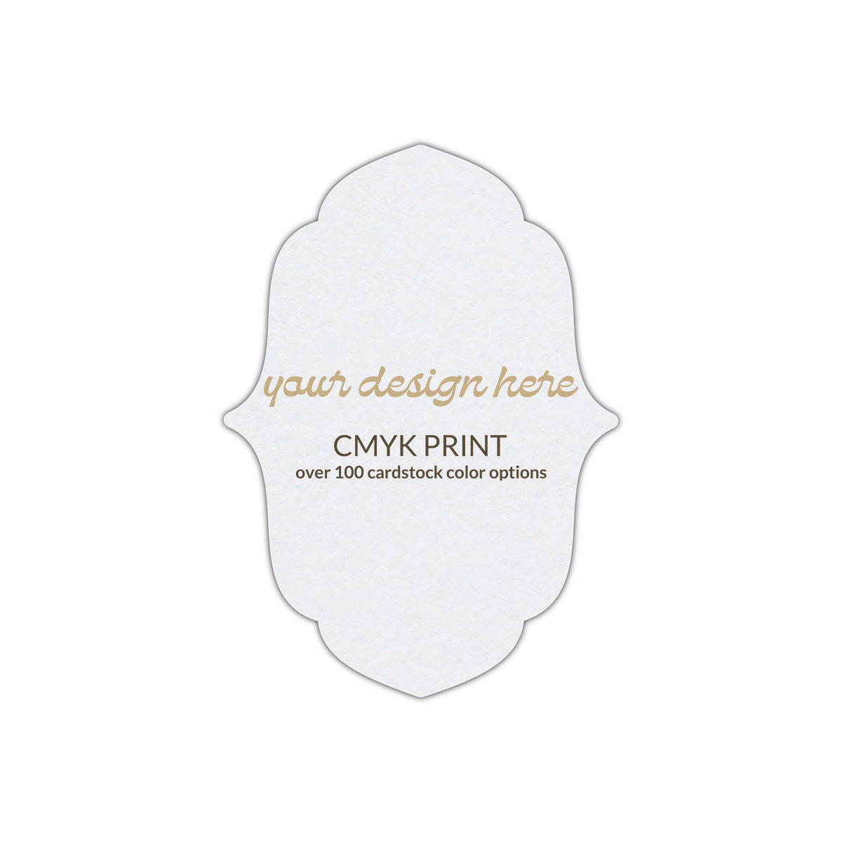 Shape P11 Diecut Card | CMYK Print | 11" x 14"