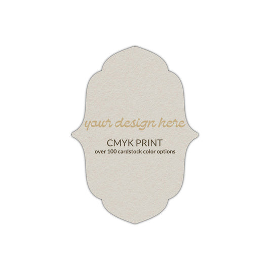 Shape P11 Diecut Card | CMYK Print | 2.5" x 3.5"