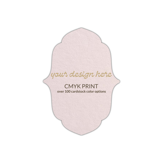 Shape P11 Diecut Card | CMYK Print | 2" x 3.5"
