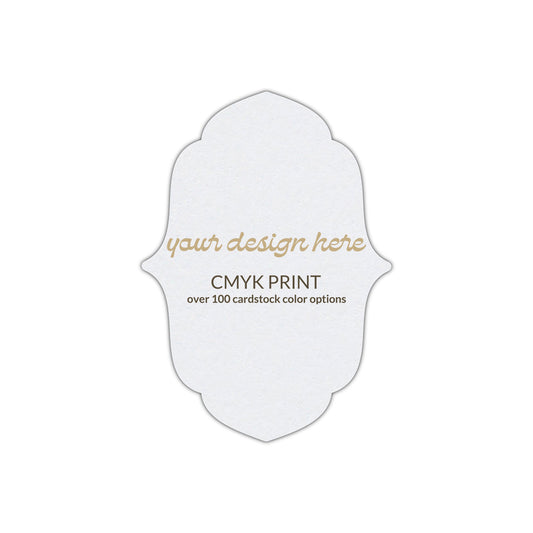 Shape P11 Diecut Card | CMYK Print | 3" x 4"