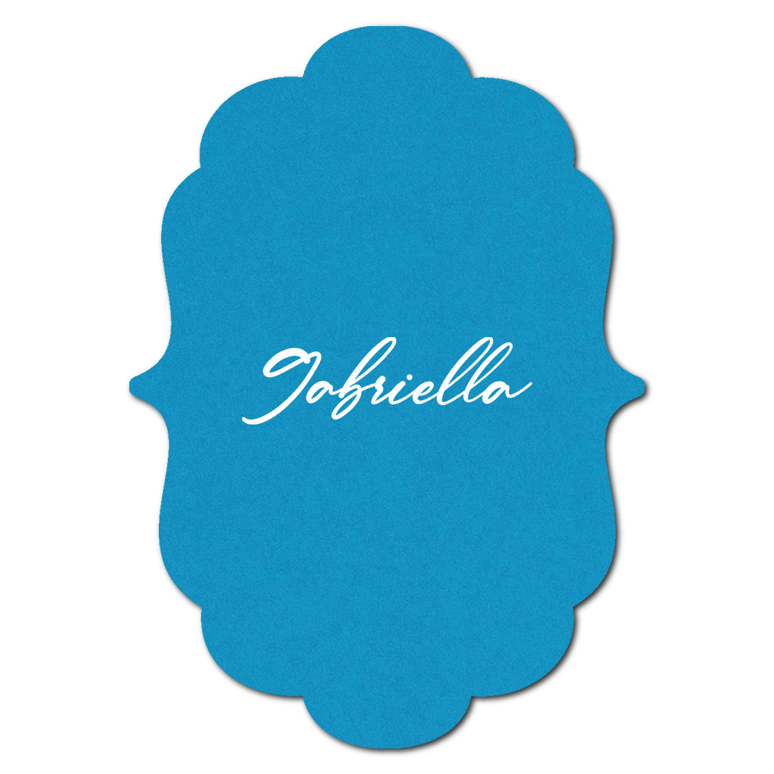 Individually Personalized Wedding Prints on Diecut Cardstock - Shape P11