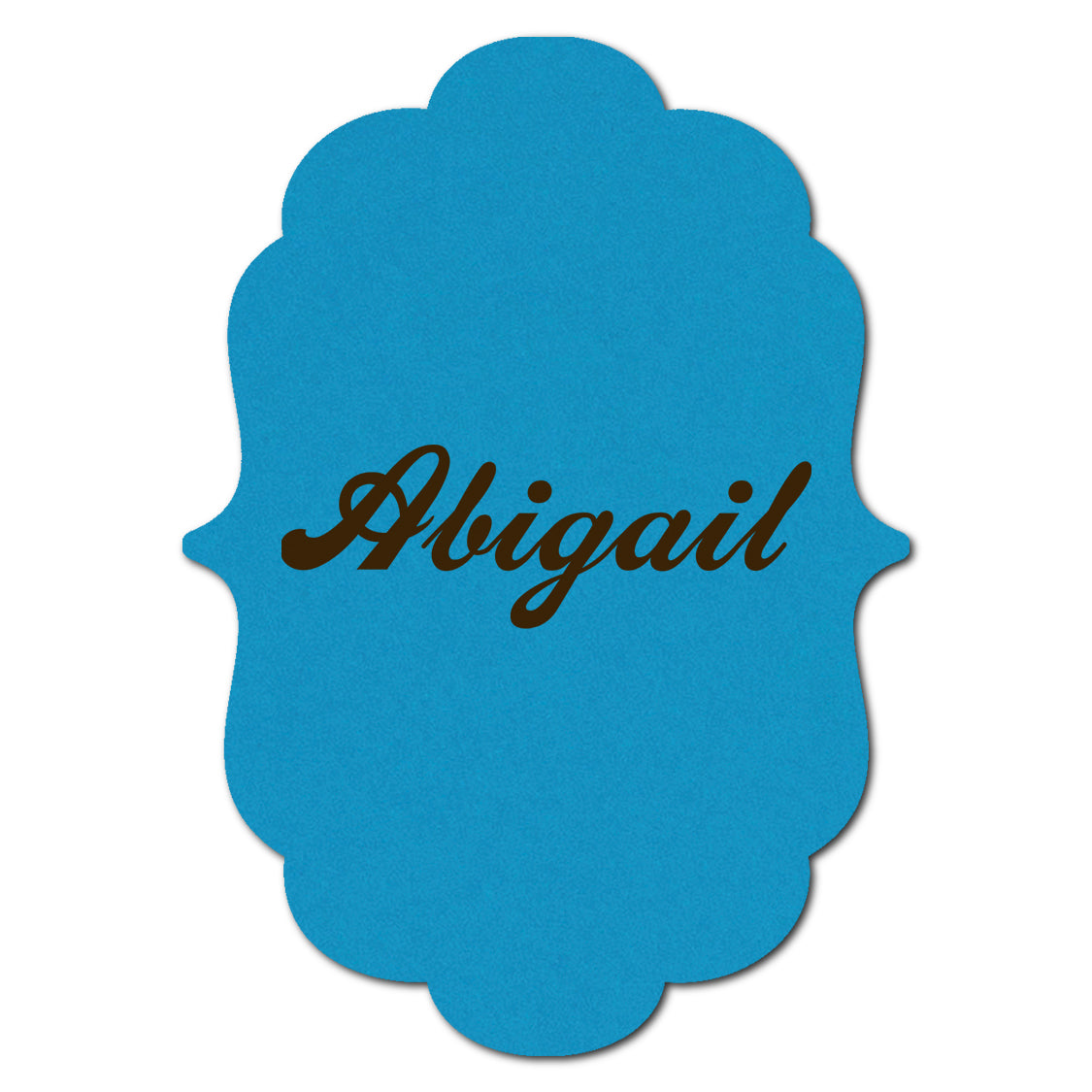 Individually Personalized Wedding Prints on Diecut Cardstock - Shape P11