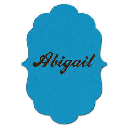 Individually Personalized Wedding Prints on Diecut Cardstock - Shape P11