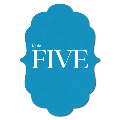 Individually Personalized Wedding Prints on Diecut Cardstock - Shape P11