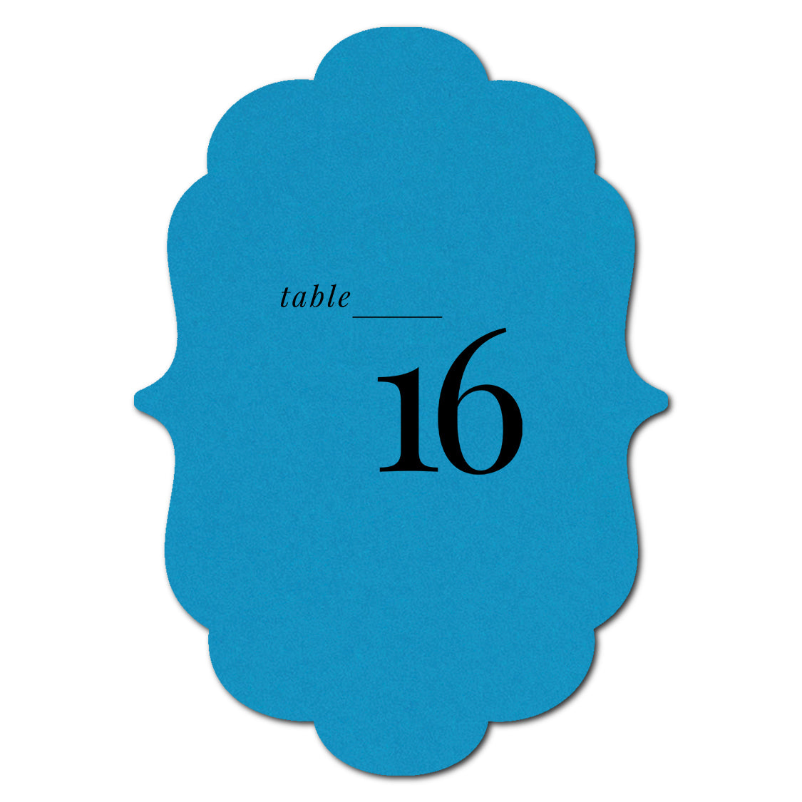 Individually Personalized Wedding Prints on Diecut Cardstock - Shape P11