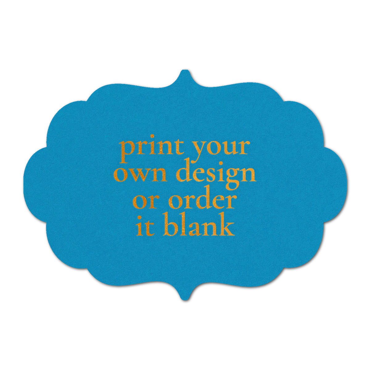 Custom Wedding Prints on Diecut Shaped Cardstock | Shape P11