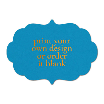 Custom Wedding Prints on Diecut Shaped Cardstock | Shape P11