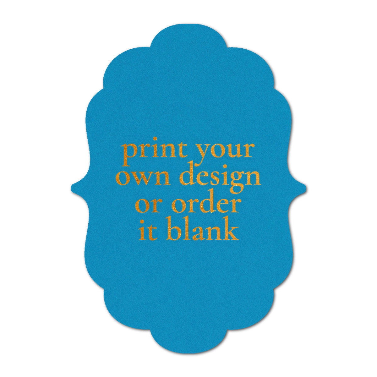 Custom Wedding Prints on Diecut Shaped Cardstock | Shape P11