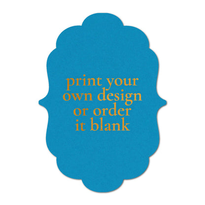 Custom Wedding Prints on Diecut Shaped Cardstock | Shape P11