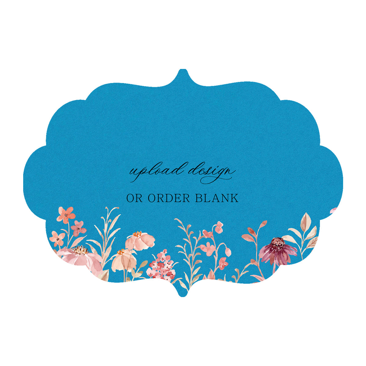 Custom Wedding Prints on Diecut Shaped Cardstock | Shape P11