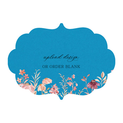 Custom Wedding Prints on Diecut Shaped Cardstock | Shape P11