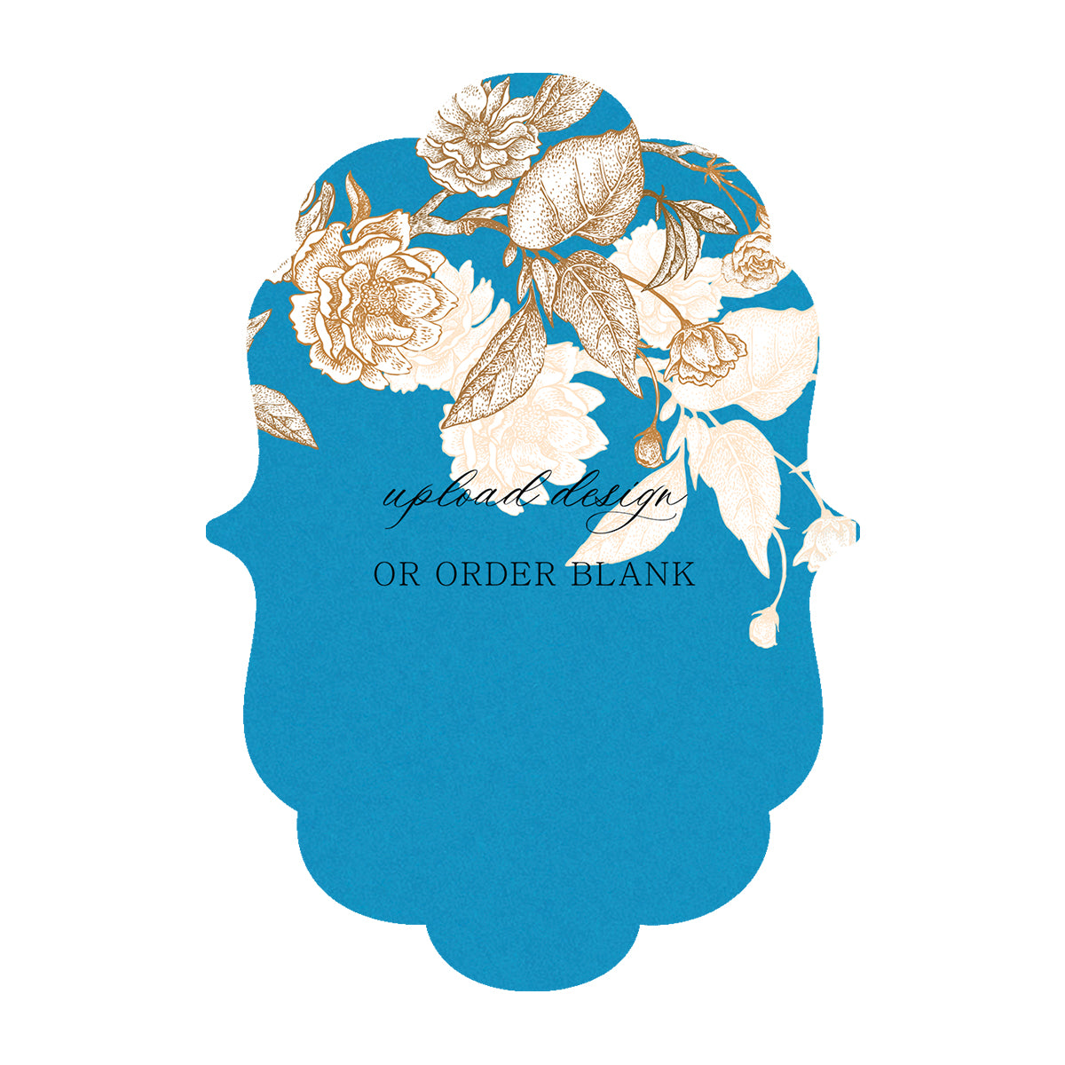 Custom Wedding Prints on Diecut Shaped Cardstock | Shape P11