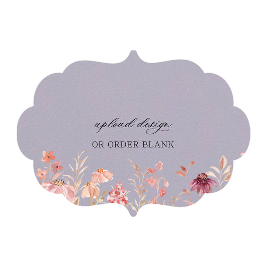 Custom Wedding Prints on Diecut Shaped Cardstock | Shape P11
