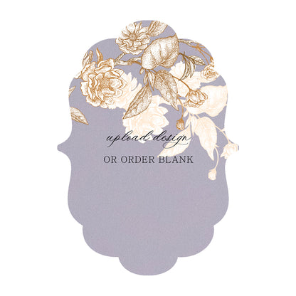 Custom Wedding Prints on Diecut Shaped Cardstock | Shape P11