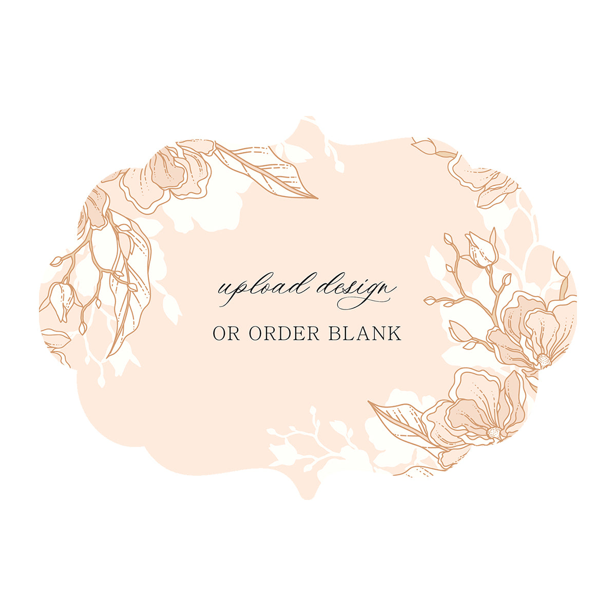 Custom Wedding Prints on Diecut Shaped Cardstock | Shape P11