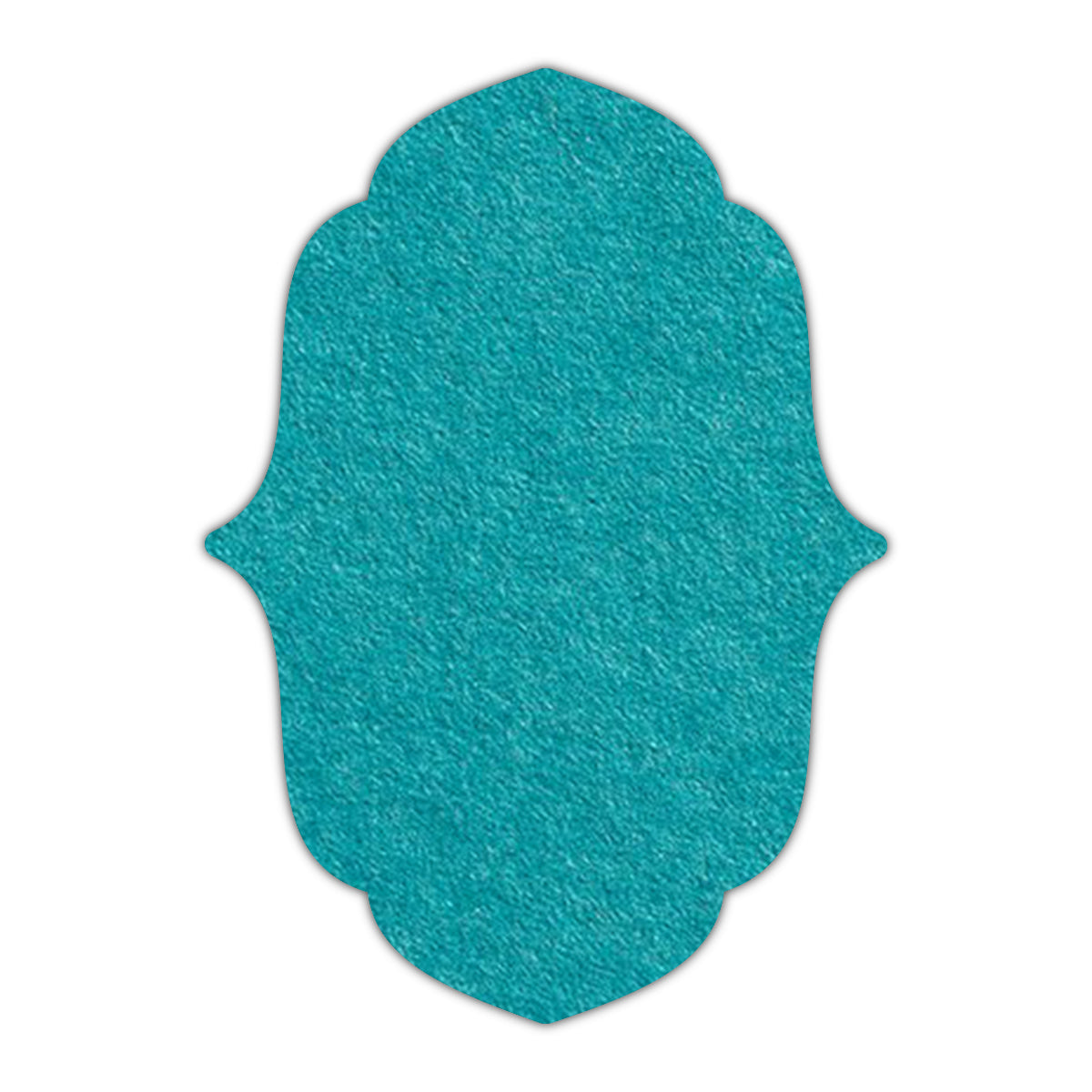 CMYK Print on Aqua Blue Cardstock | Shape P11 | 5" x 7"