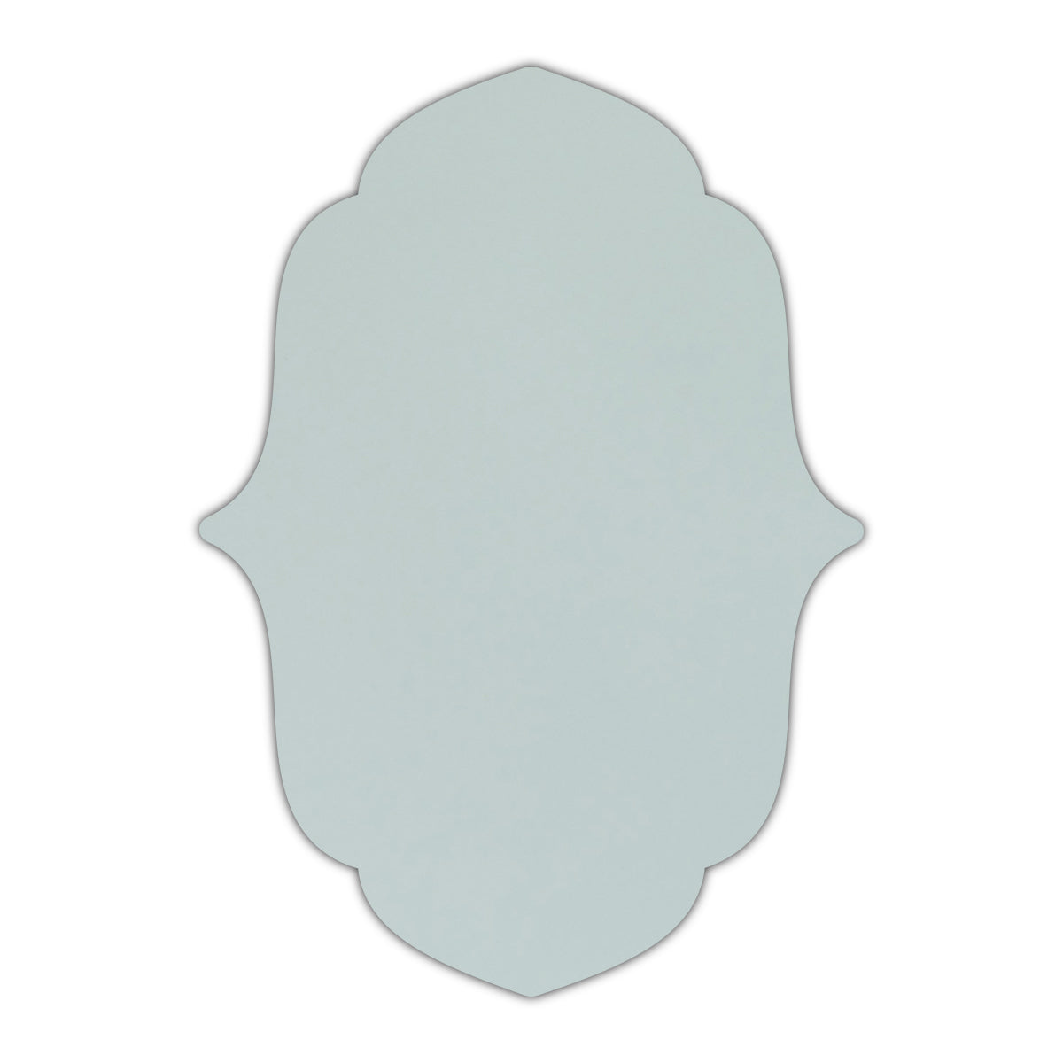 CMYK Print on Shimmer Aquamarine Cardstock | Shape P11 | 3.5" x 5"