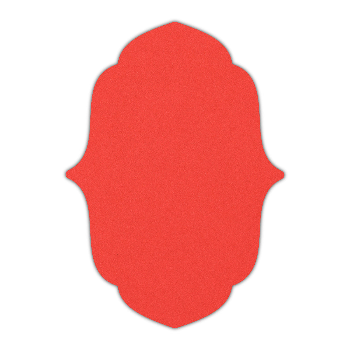 CMYK Print on Bright Red Cardstock | Shape P11 | 8.5" x 11"