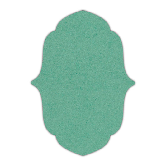 CMYK Print on Caribbean Blue Cardstock | Shape P11 | 11" x 14"