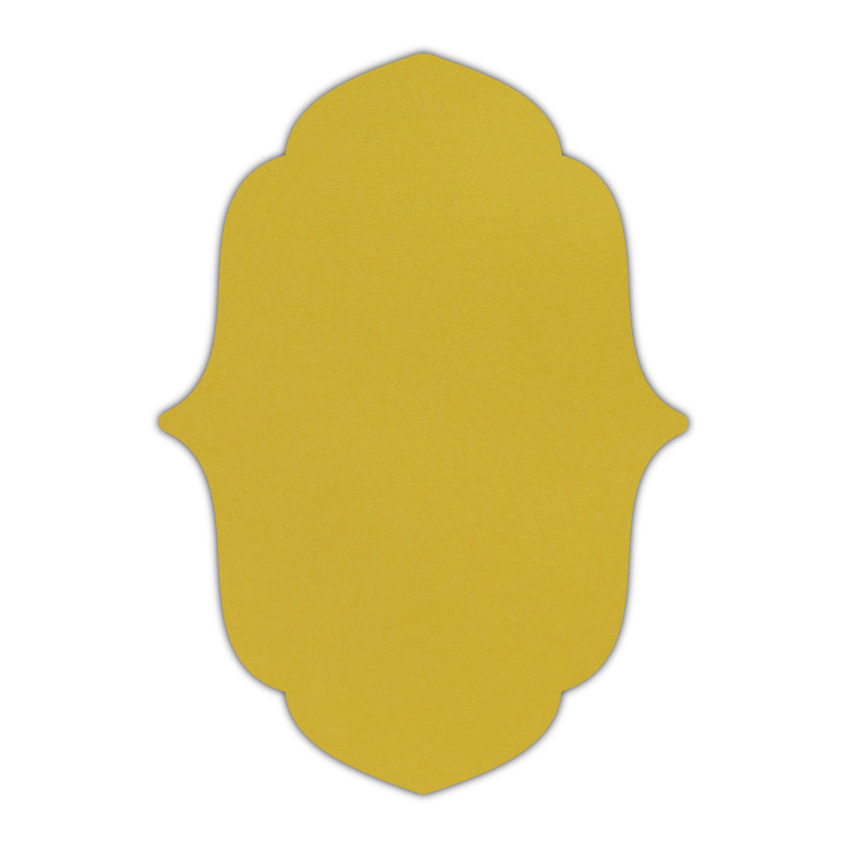 CMYK Print on Shimmer Fine Gold Cardstock | Shape P11 | 8" x 10"