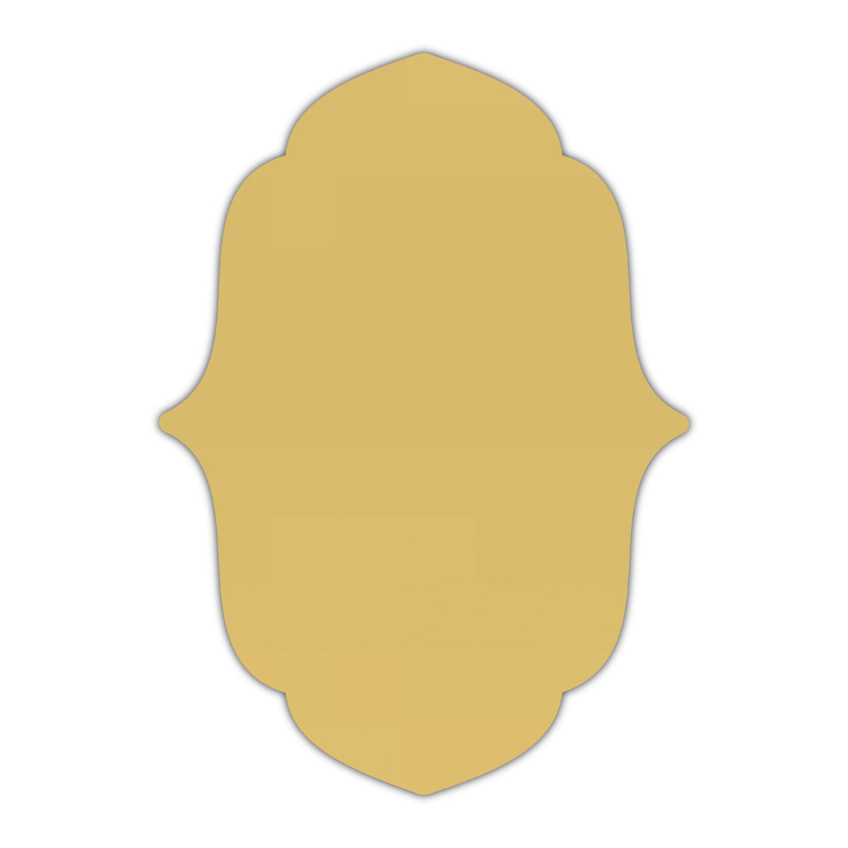 CMYK Print on Shimmer Gold Cardstock | Shape P11 | 3.5" x 5"