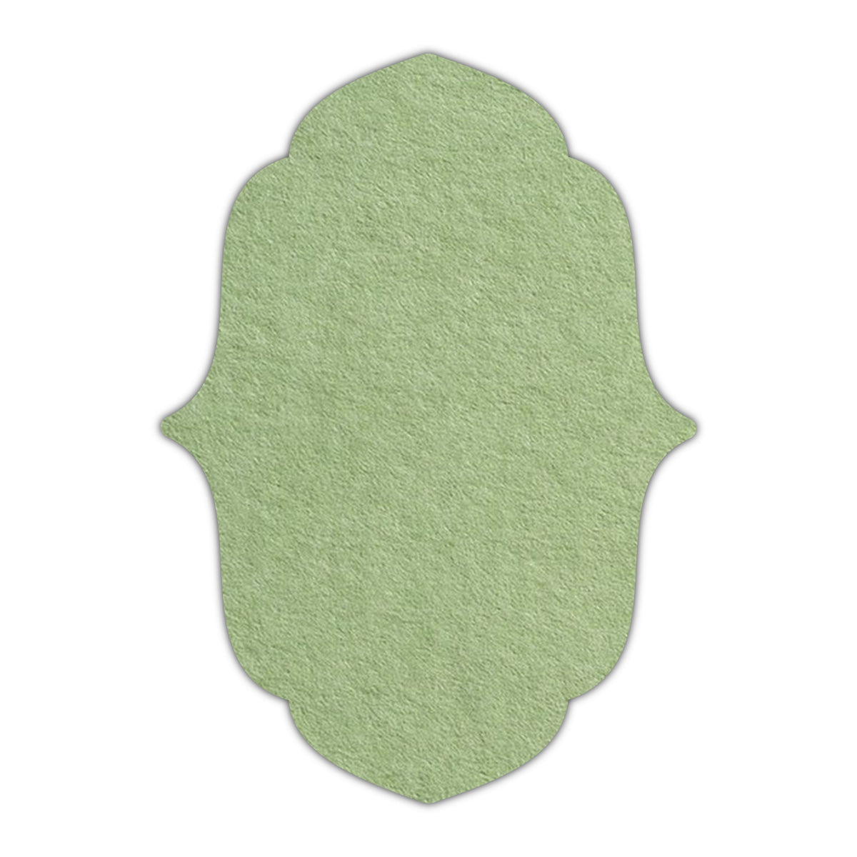 CMYK Print on Olive Green Cardstock | Shape P11 | 3.5" x 5"