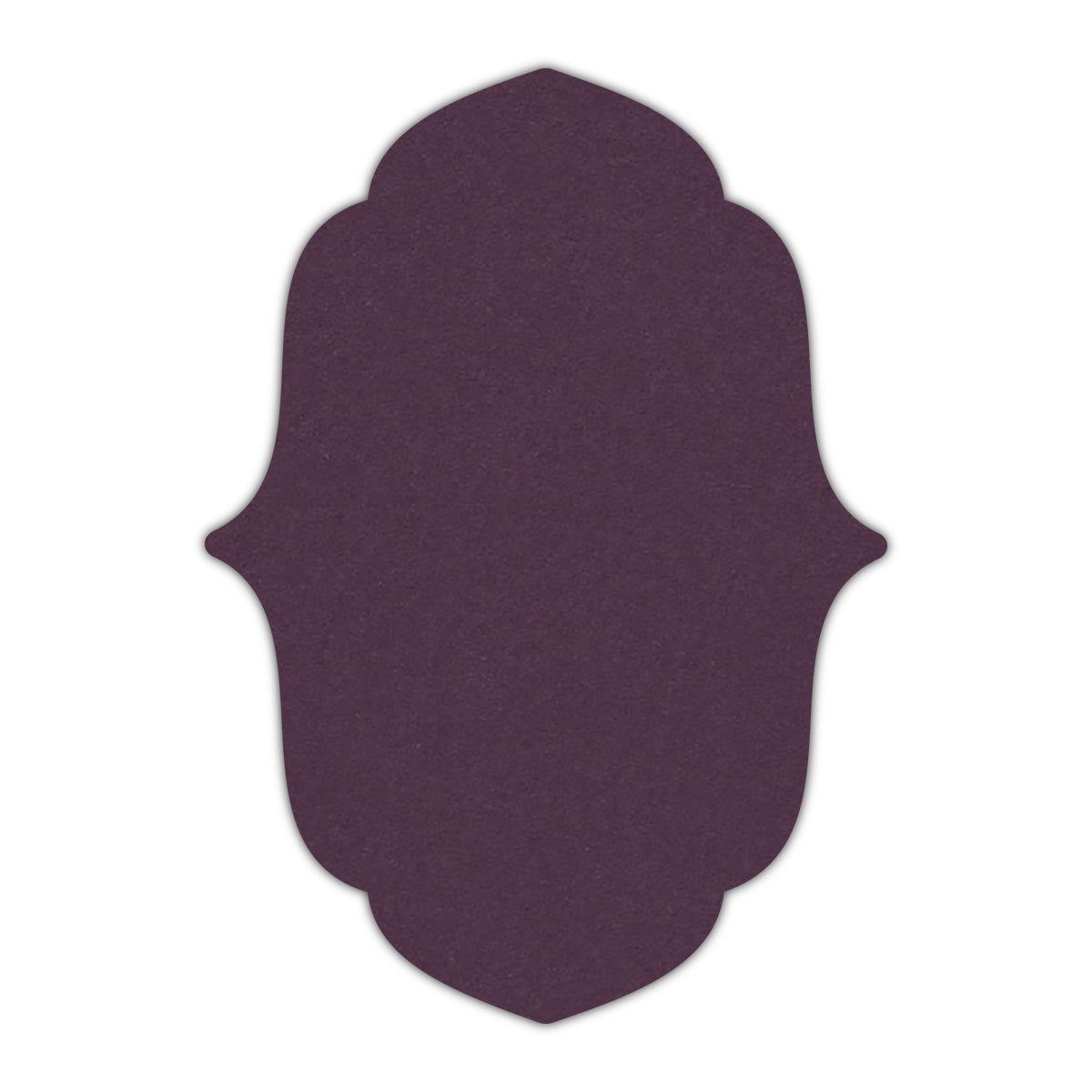 CMYK Print on Prune Cardstock | Shape P11 | 2" x 3"