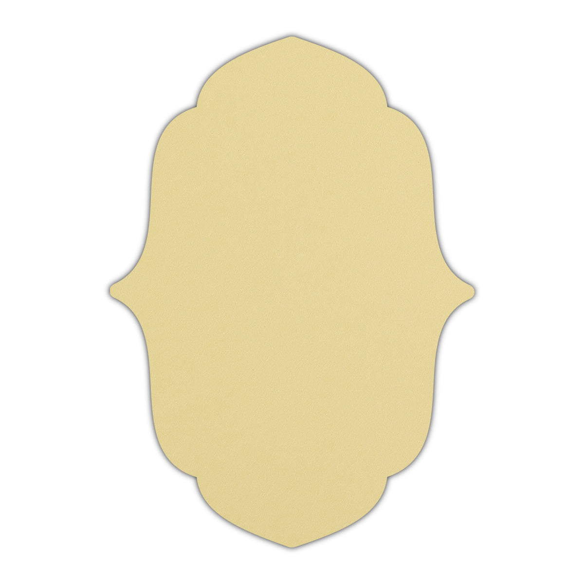 CMYK Print on Sorbet Yellow Cardstock | Shape P11 | 5.5" x 8.5"
