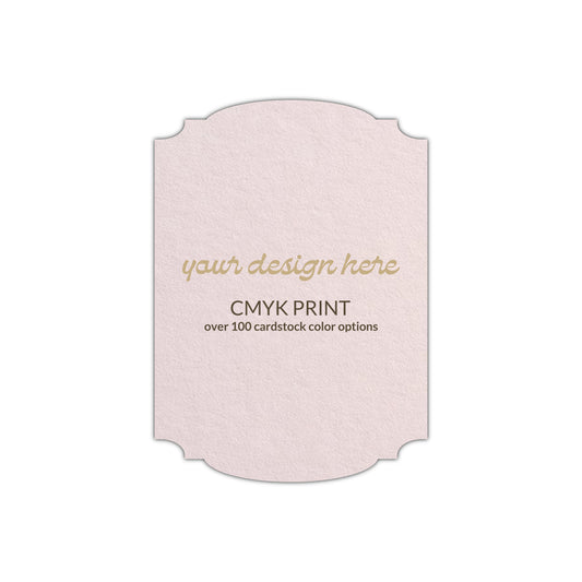 Shape P12 Diecut Card | CMYK Print | 2" x 3"