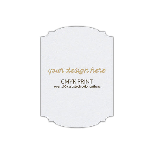 Shape P12 Diecut Card | CMYK Print | 2.5" x 3.5"
