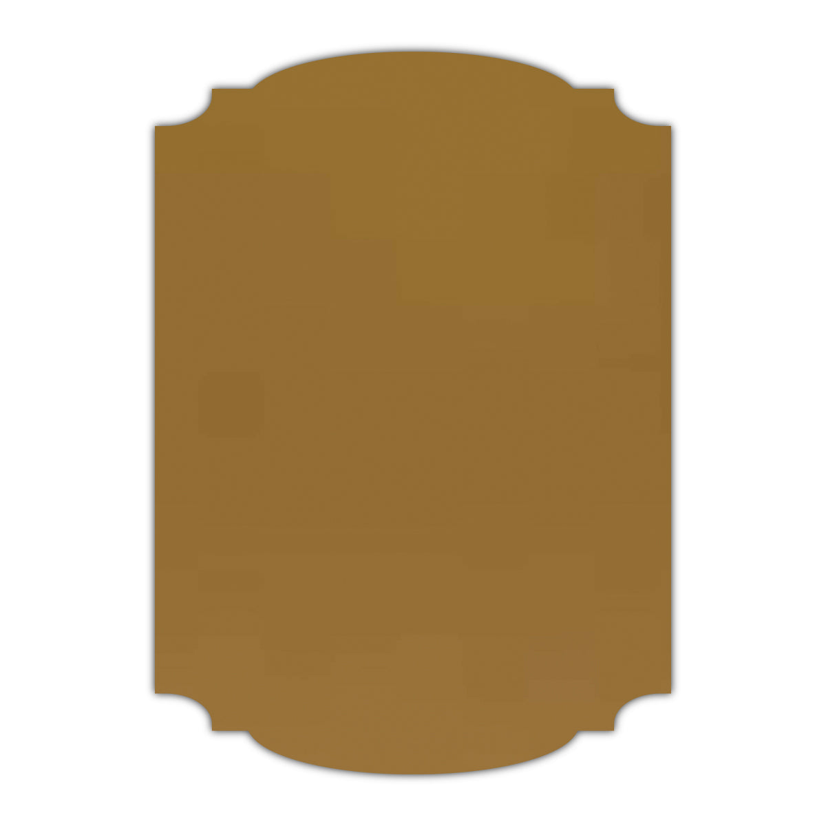 CMYK Print on Shimmer Antique Gold Cardstock | Shape P12 | 4.25" x 5.5"