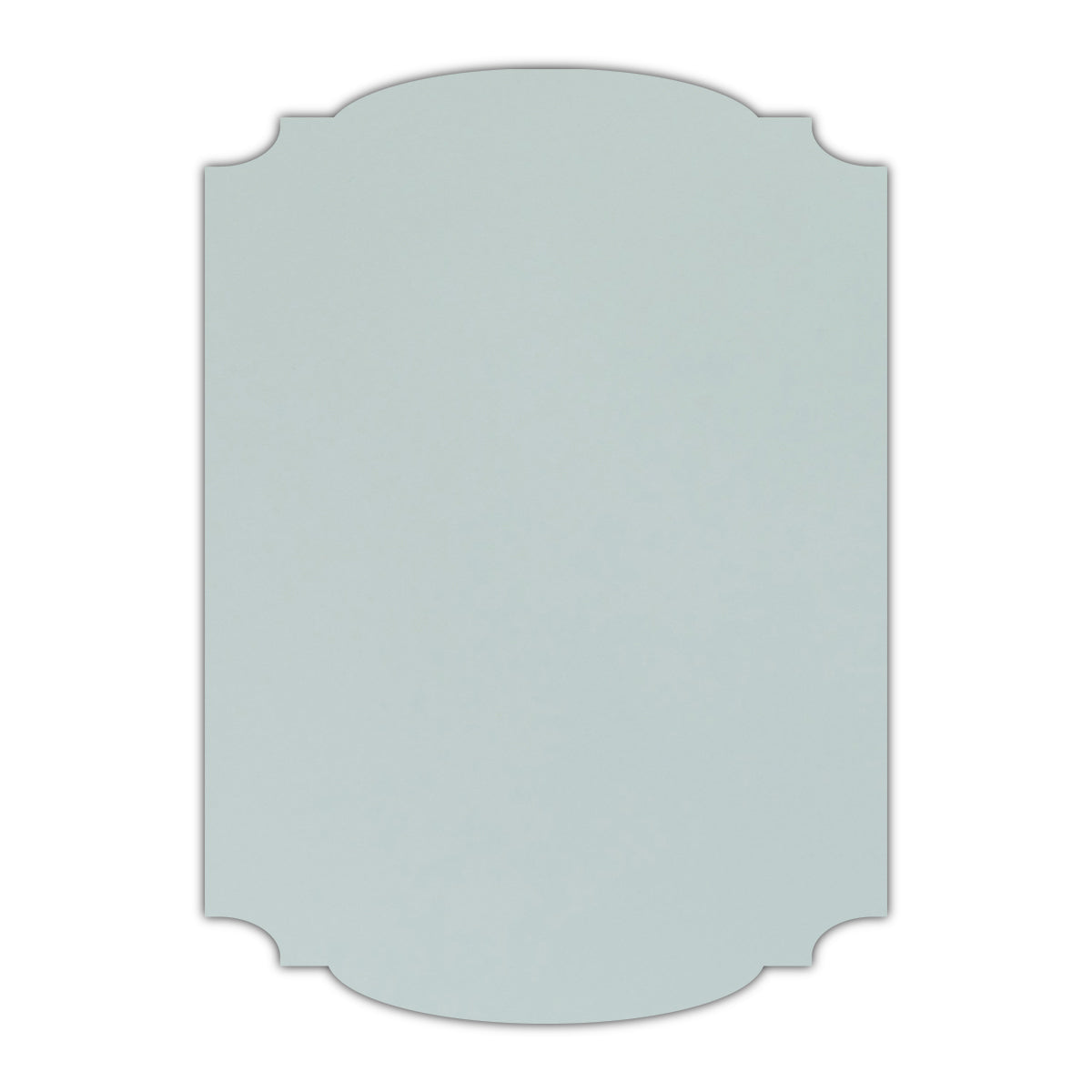 CMYK Print on Shimmer Aquamarine Cardstock | Shape P12 | 4.25" x 5.5"