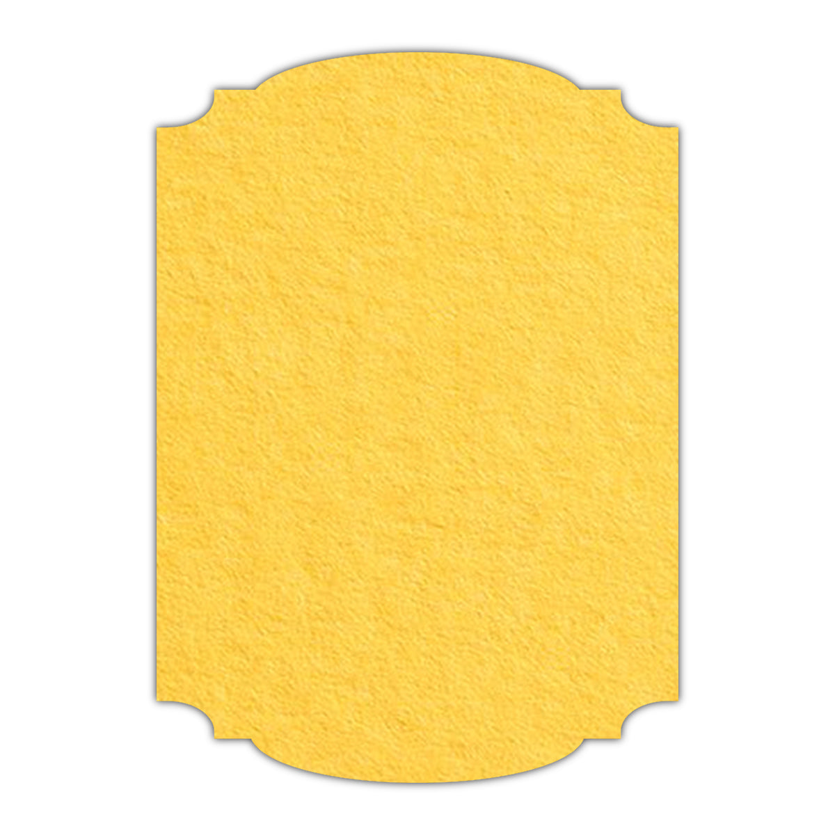 CMYK Print on Canary Yellow Cardstock | Shape P12 | 6" x 9"